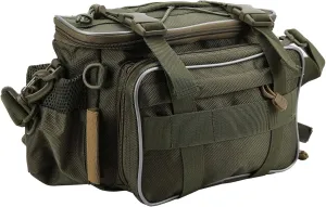 01 Fishing Organizer Shoulder Satchel, Multifunctional Fishing Shoulder Waist Packs Nylon Adjustable Fishing Bag Large Capacity for Camping for Fishing