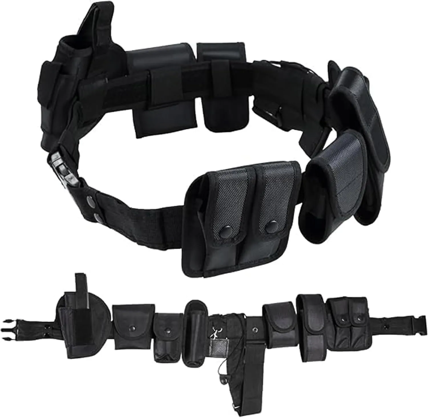 10 in 1 police Tactical belt Security Guard Belt, Versatile Military Modular Equipment System Molded Duty Belt Set for Law Enforcement, Ultimate Tactical Belt Set