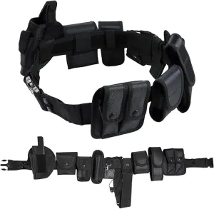 10 in 1 police Tactical belt Security Guard Belt, Versatile Military Modular Equipment System Molded Duty Belt Set for Law Enforcement, Ultimate Tactical Belt Set