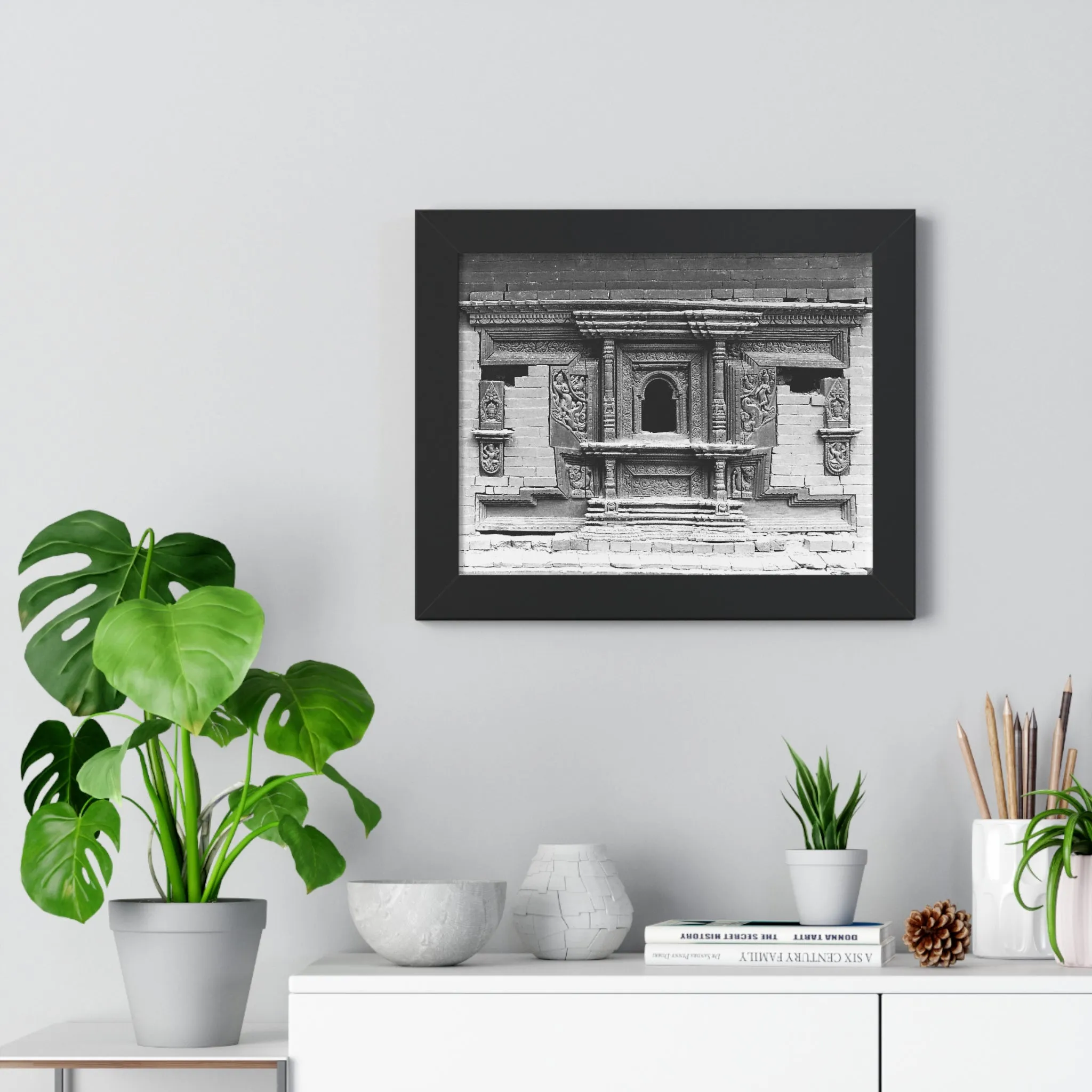 10 - Ornate Hand Carved Window Treatment - Patan Durbar Square Nepal - Framed Photo Print
