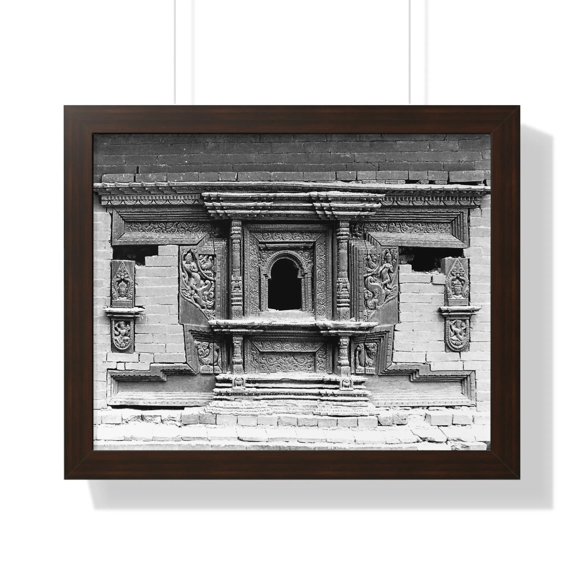 10 - Ornate Hand Carved Window Treatment - Patan Durbar Square Nepal - Framed Photo Print