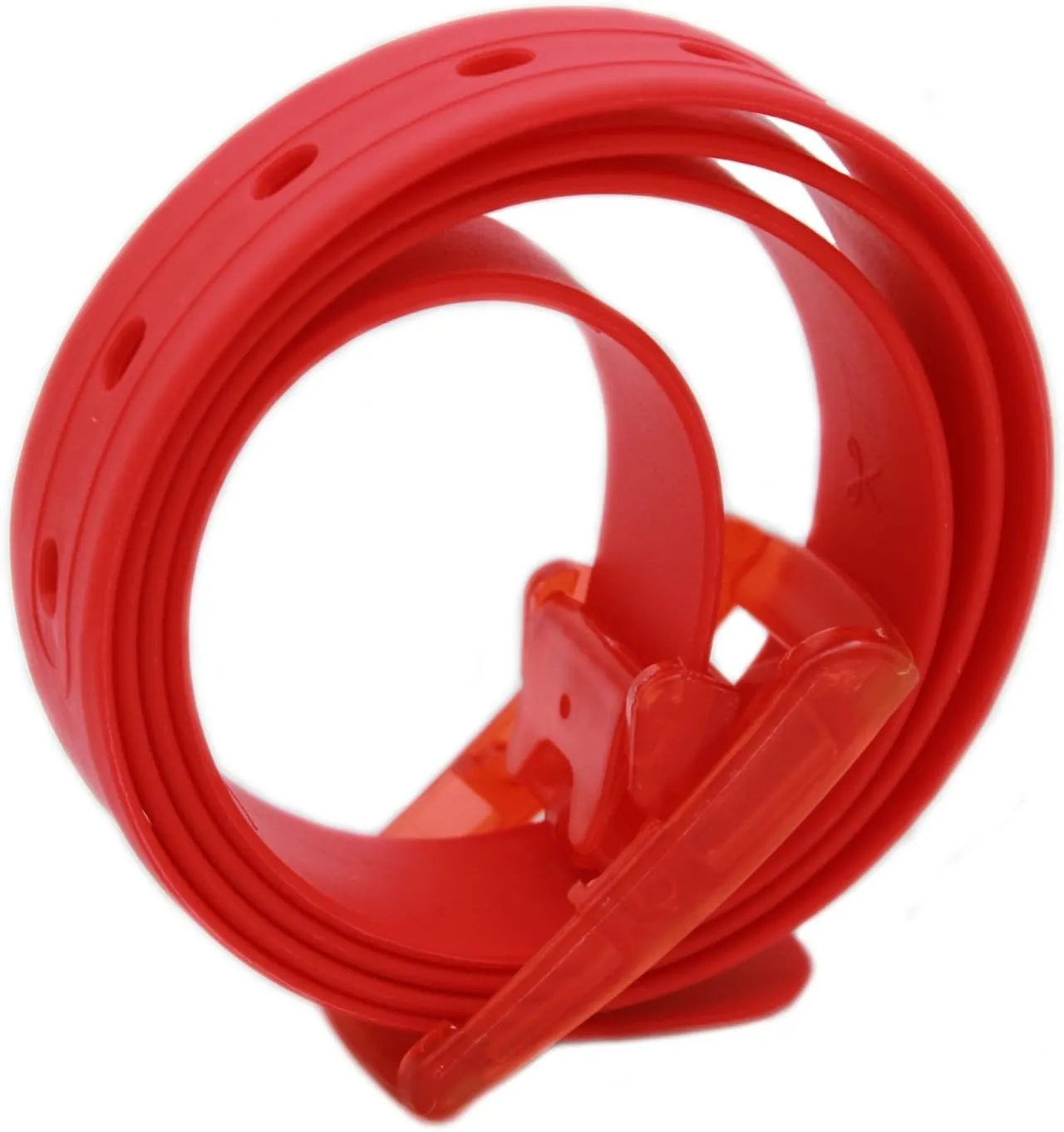 115x3.5cm Unisex Women Men Adjustable Rubber Belt Casual Plastic Belt Silicone Belt with Plastic Buckle