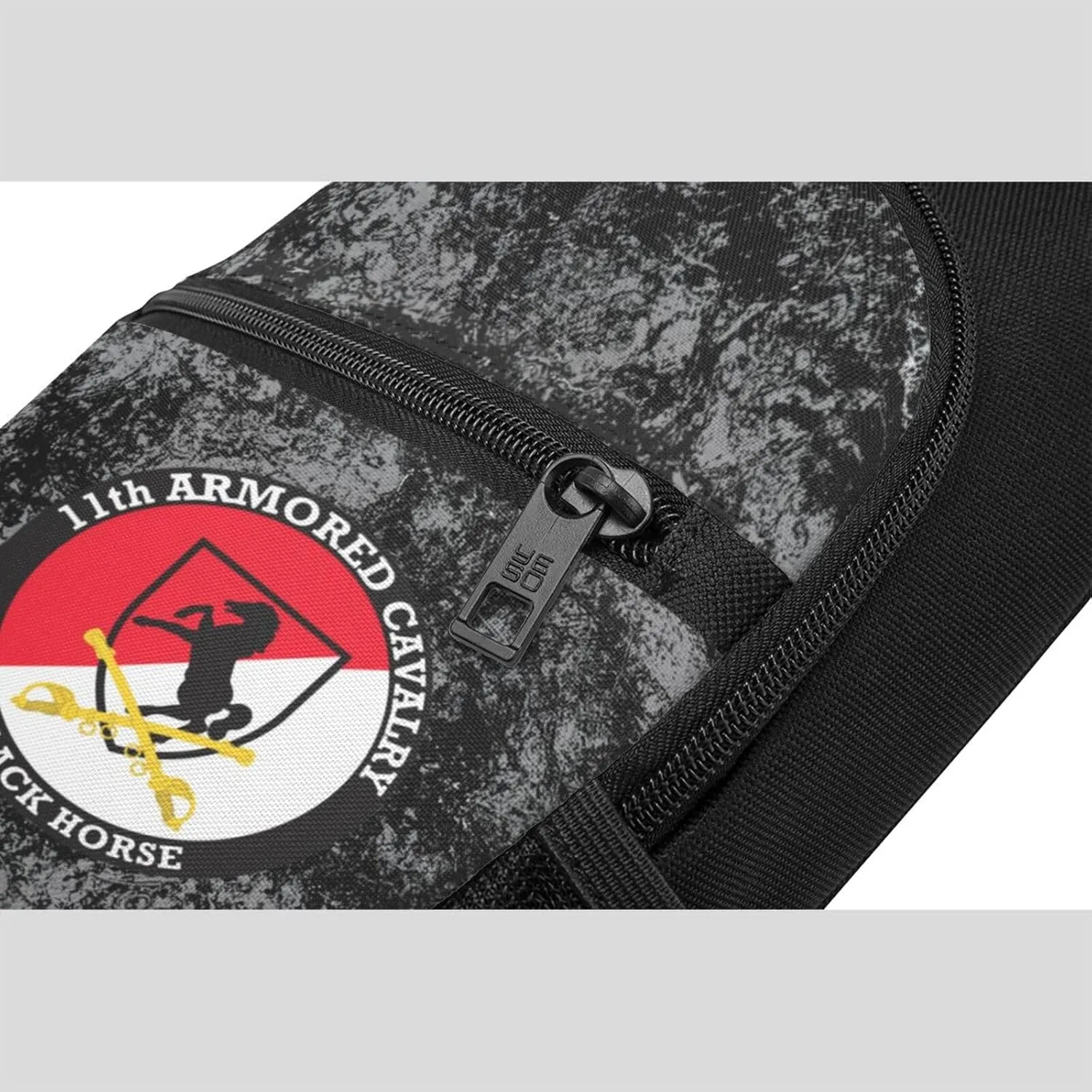 11th Armored Cavalry Regiment Black Horse Sling Bag Crossbody Backpack Shoulder Casual Daypack Bags for Men