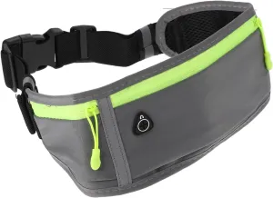 1Pc Outdoor Sports Waist Pouch for Phones Elastic Running Belt Bag with Reflective Strip and Headphone Jack for Hiking Jogging and Music the Go