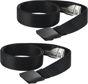 2 Pcs Hidden Money Belt for Travel Hidden Pockets Under Clothes Security Money Wallet Nylon Security Cash Safe Anti Theft Tactical Belt with Pouch