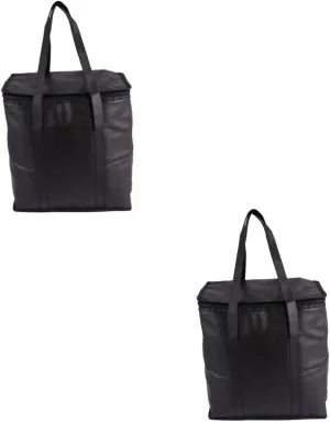 2 Pcs Insulation Cooler Bag Leakproof Tote Duffle for Outdoor Non-woven Compact