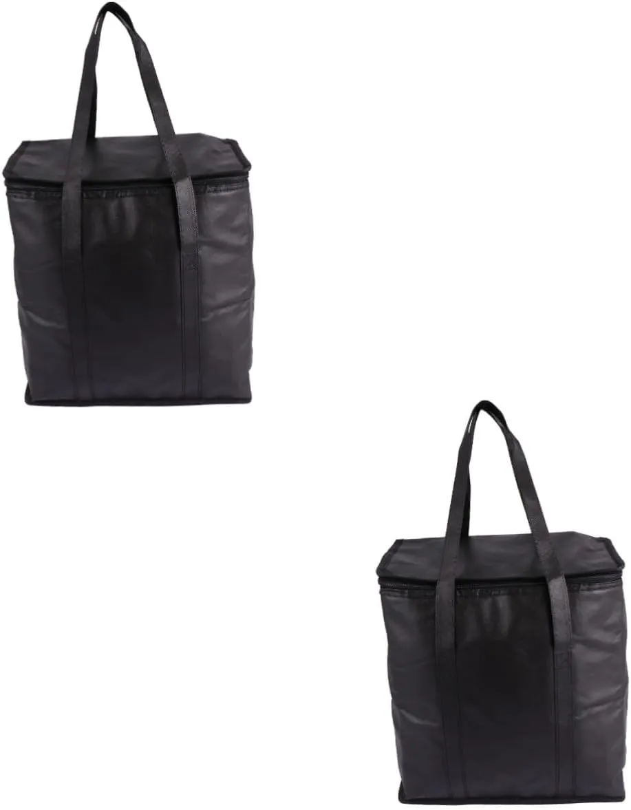 2 Pcs Insulation Cooler Bag Leakproof Tote Duffle for Outdoor Non-woven Compact
