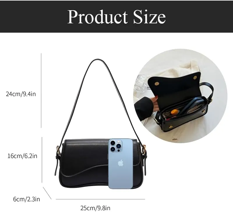 2025 Small Shoulder Bag Y2K Purse for Women, Crocodile Clutch Purse Handbag Satchel Tote Bag Classic Retro Crossbody Bag