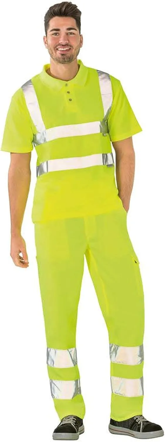 2092044 "High Visible" Polo-Shirt, Small, Yellow