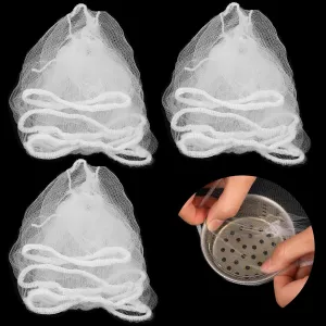 300 Pcs Disposable Mesh Sink Strainer Bag Kitchen Sink Trash Mesh Bag Sink Net Strainer Filter Bags for Kitchen and Bathroom Sink Drain Collecting Kitchen Food Leftover