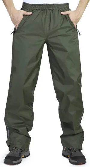 33,000ft Men's Rain Pants, Waterproof Rain Over Pants, Windproof Outdoor Pants for Hiking, Fishing
