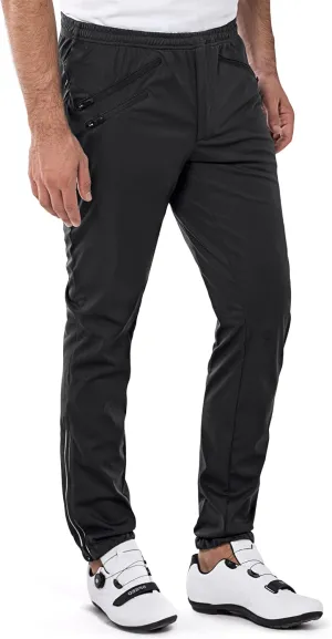 33,000ft Men's Waterproof Cycling Pants, Windproof Breathable Athletic Mountain Bike Pants Running Hiking Sweatpants Sports