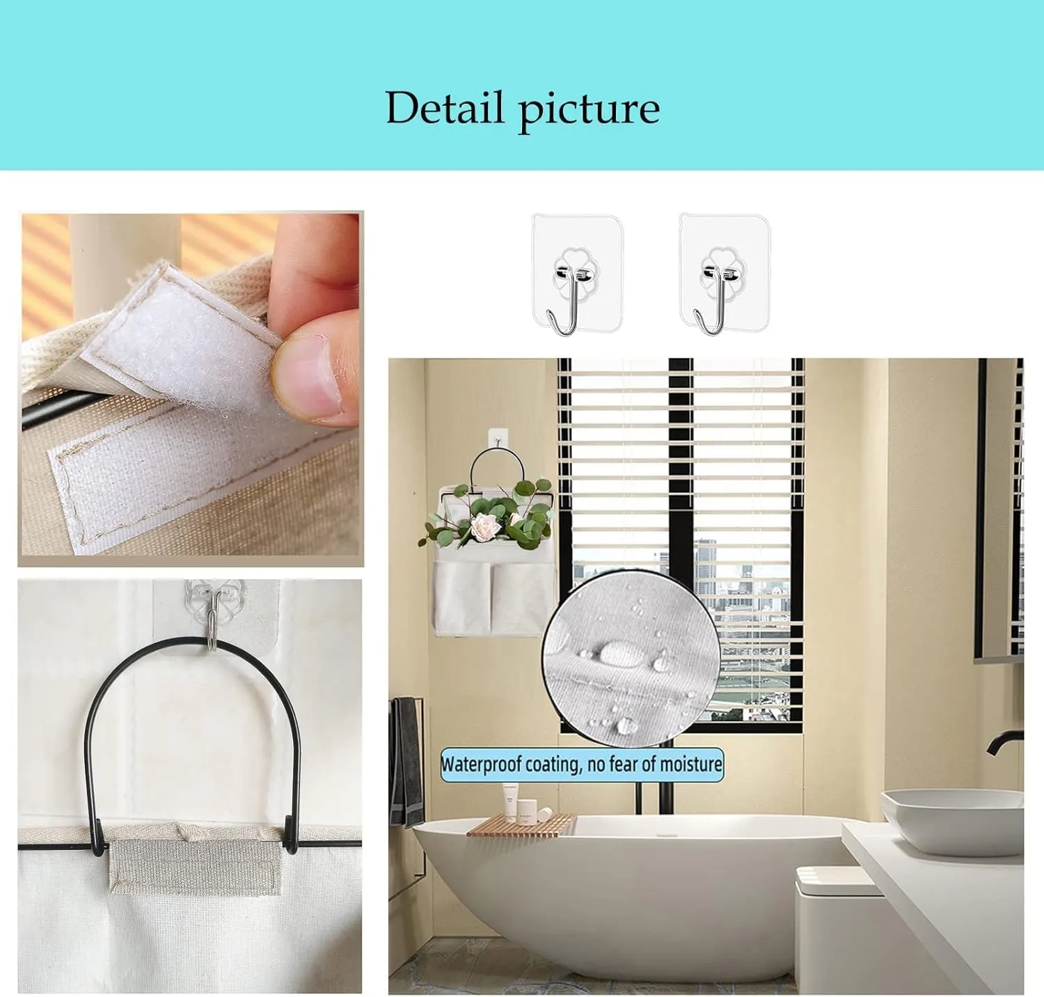 4pcs Wall Hanging Storage Bag,Wall Hanging Organizer bags with Pockets, Wall Organizer Storage for Dormitory Bathroom Bedroom (Grey-upgraded)