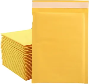 50PCS/Lot Kraft Paper Bubble Mailers Envelopes Bags Padded Shipping Envelope with Bubble Mailing Bag Packaging Bag