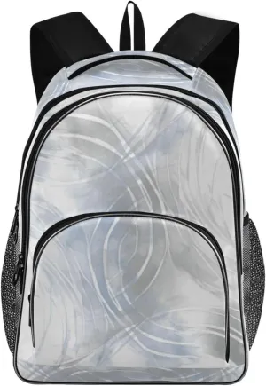Abstract Decorative Backpacks 22L Three Layer Arc Book Bag Lightweight for Travel Camping Hiking Rucksack Daypack Kids & Adults
