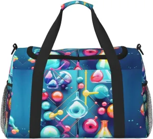 Abstract Science Chemistry Illustration 3d Weekender Bags, Personal Item Travel Bag For Cruise Ship Trips, Essential For Packing Light