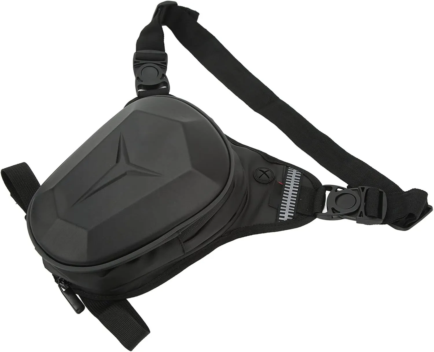 Adjustable Motorcycle Drop Leg Bag, Multifunctional Outdoor Thigh Bag Motorcycle with Reflective Strip Water Proof Waist Pack for Outdoor Hiking Traveling Fishing (Unique Pattern)