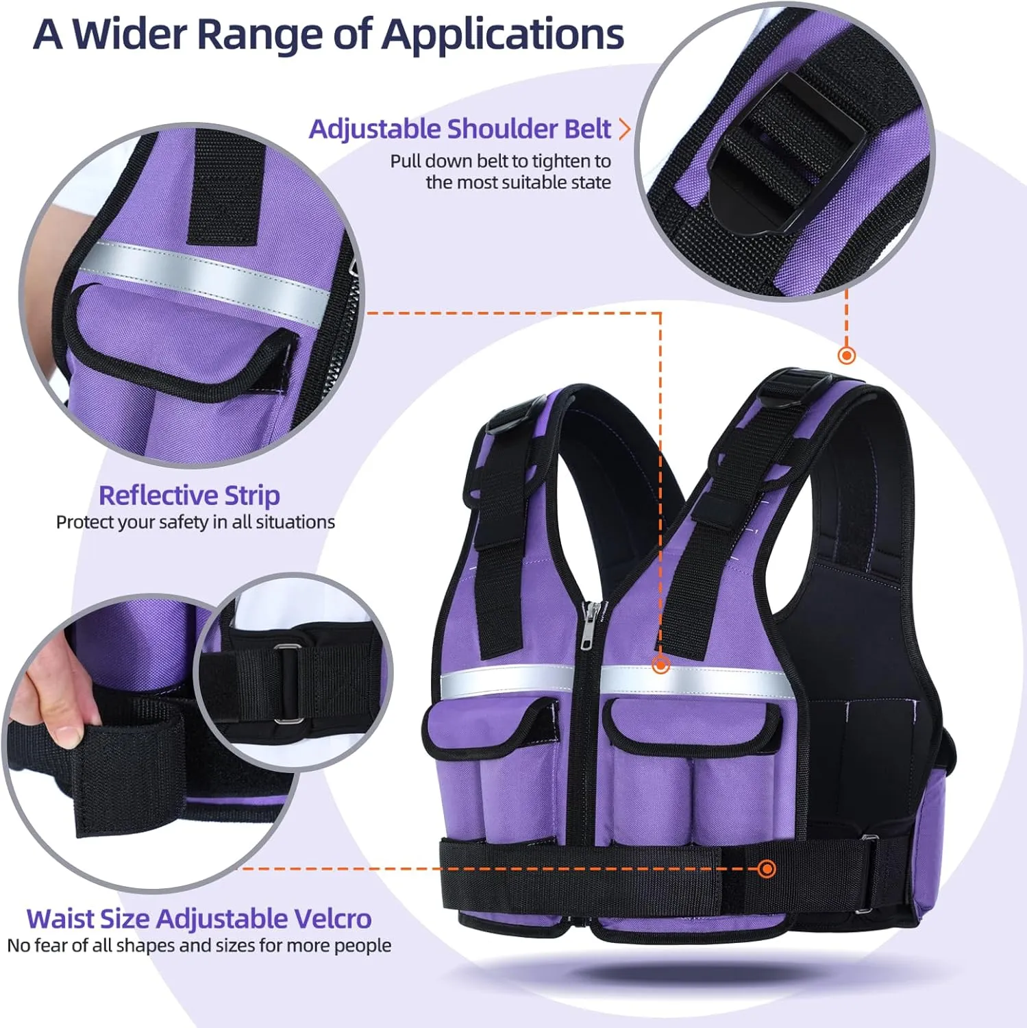 Adjustable Weighted Vest Weights Set: Sportneer 2-18 lbs/2-42 lbs Body Weight Vests 16 In 1 Fast Adjust Running Vest for Men Women Gym Home Workout Fitness Strength Training 2-18/42 lbs Removable