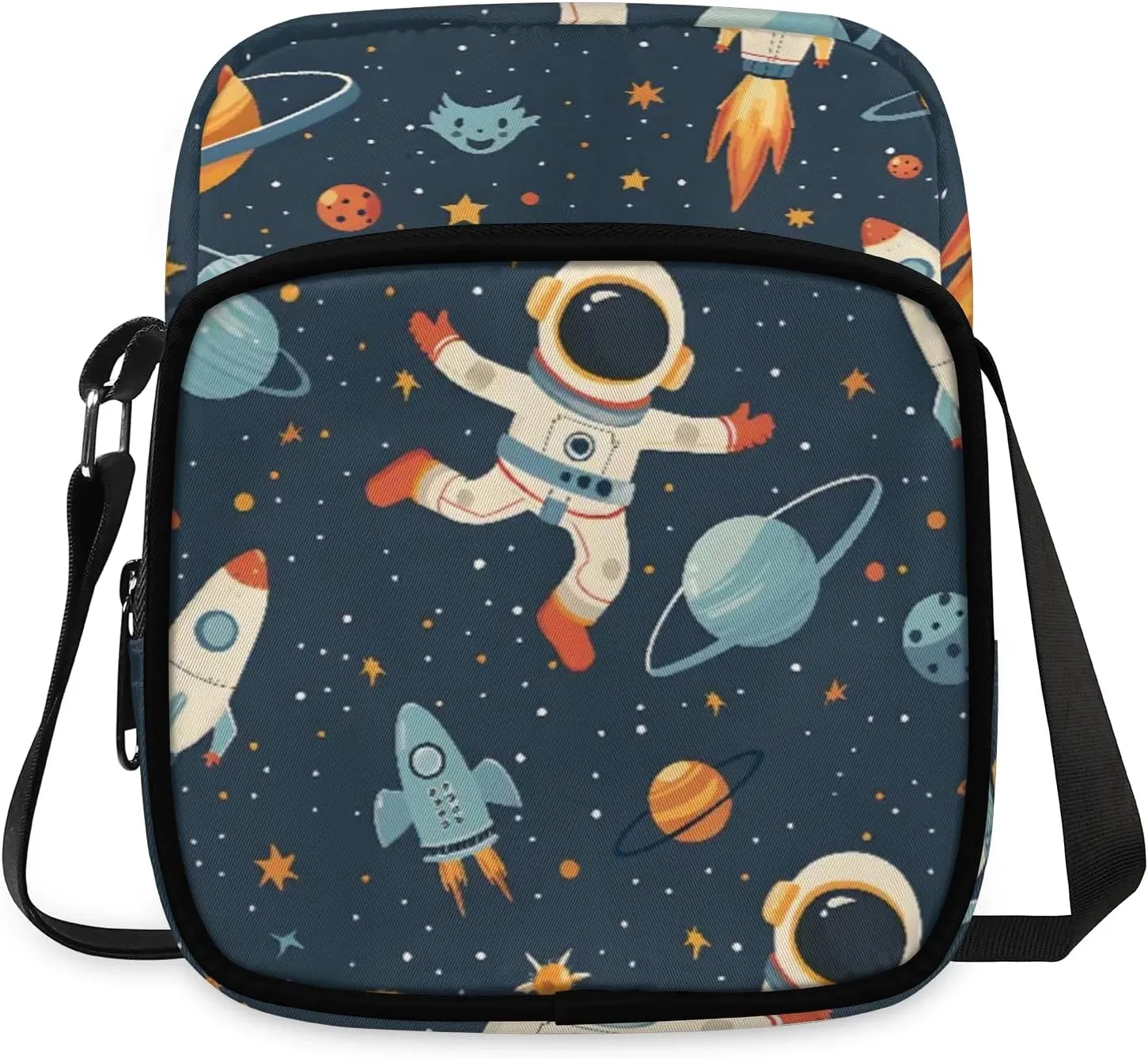 Adventurous Astronaut Crossbody Sling Bags Sling Backpack Shoulder Bag Lightweight Travel Backpack Fanny Packs Purses Handbags for Men Women Travel Cycling Skating