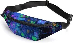 Aesthetic Crossbody Fanny Pack Waist Packs Adjustable Shoulder Bags Sling Bag for Hiking Running Cycling