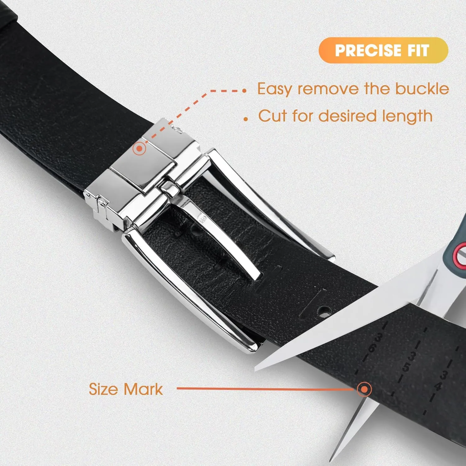 AIIigator Belt Men Leather Straight Belts Handmade Buckle Durable Dress Belt Classic Fashion Gift For Dad Boss Teacher