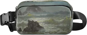 Albert Bierstadt Seal Rock California Waterproof Womens Fanny Pack Everywhere Belt Bag Bright Waist Pack for Women