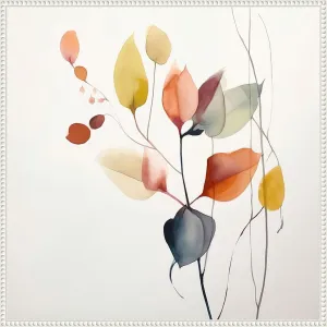 Amanti Art Framed Canvas Wall Art 30x30 Fluid Floral Artistry I by Irena Orlov, Framed Wall Art Canvas, Abstract Artwork, Traditional Decor, Large Poster Painting for Living Room, Bedroom, Bathroom