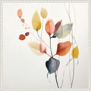 Amanti Art Framed Canvas Wall Art Print (22x22) Fluid Floral Artistry I by Irena Orlov Float Framed Canvas Art for Wall Decor, Living Room, Bedroom, Bathroom, Kitchen, Office or Business Artwork