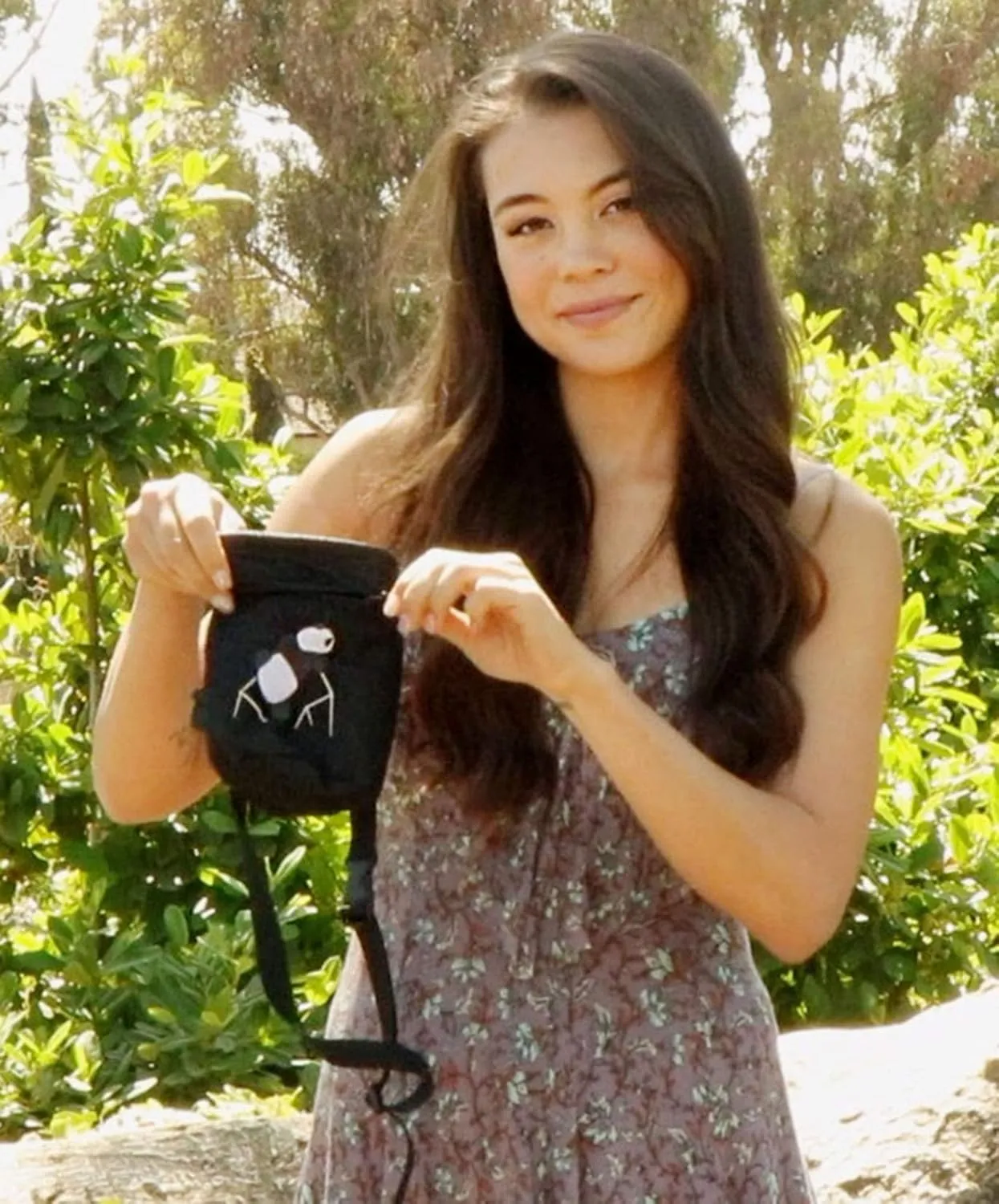 AMC Rock Climbing Panda Design Chalk Bag with Adjustable Belt