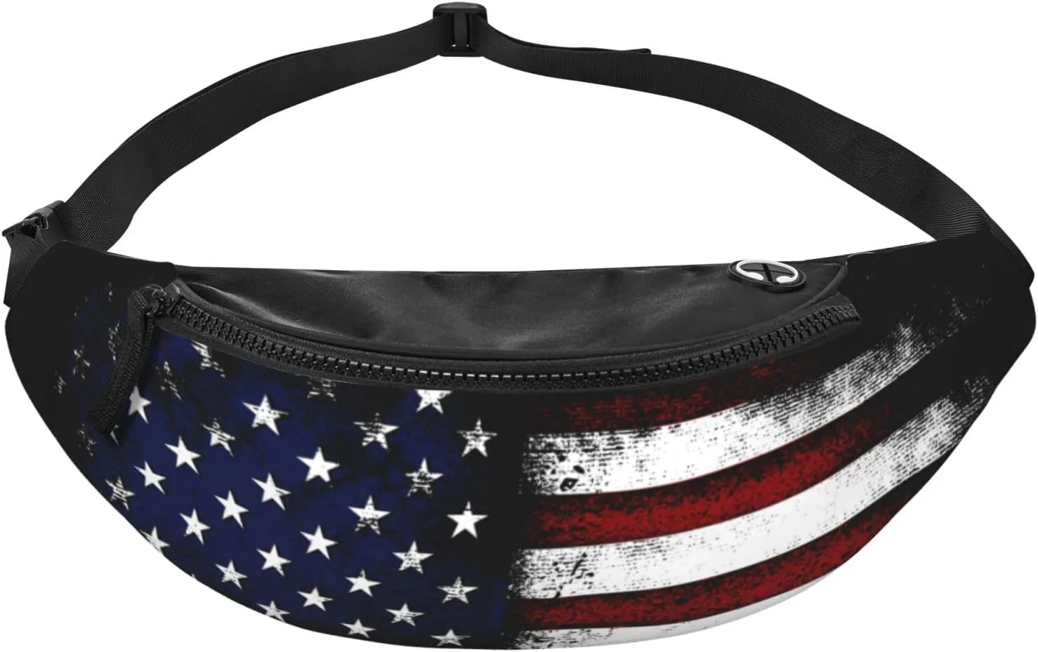 American Flag Fanny Pack Waist Bag Adjustable Belt Bag For Men Women Traveling Hiking Cycling Running
