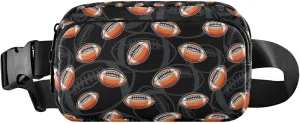 American Football Black Women Fanny Packs Waterproof Belt Bags Hip Pack Cute Crossbody Waist Purse