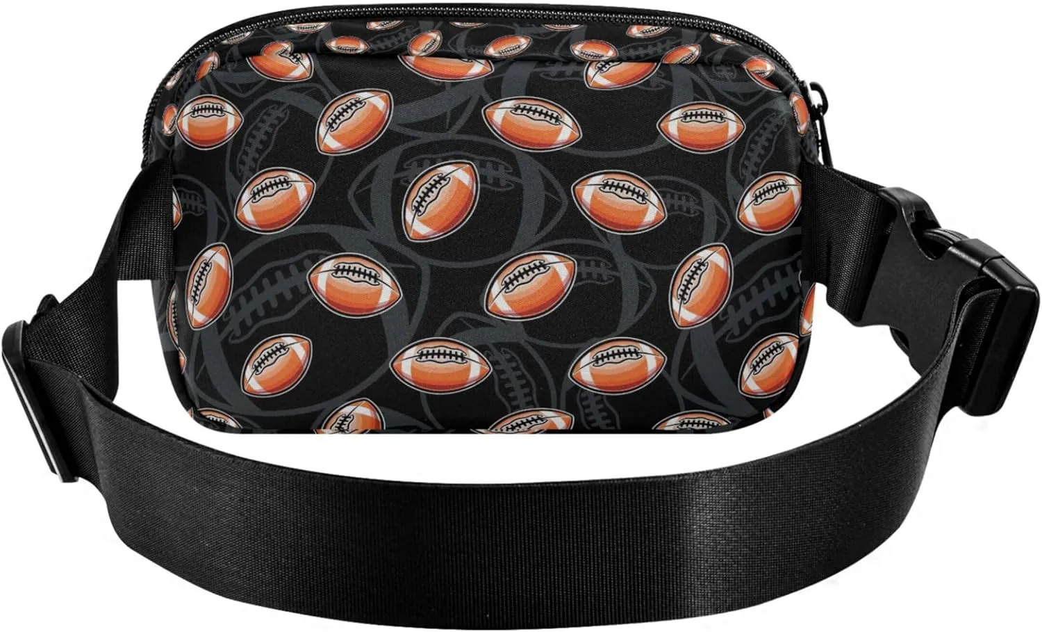 American Football Black Women Fanny Packs Waterproof Belt Bags Hip Pack Cute Crossbody Waist Purse