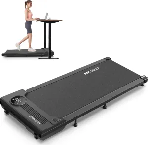 ANCHEER Walking Pad 2.5HP Under Desk Tredamill for Home Office, LCD Display, Portable Desk Treadmill Installation Free