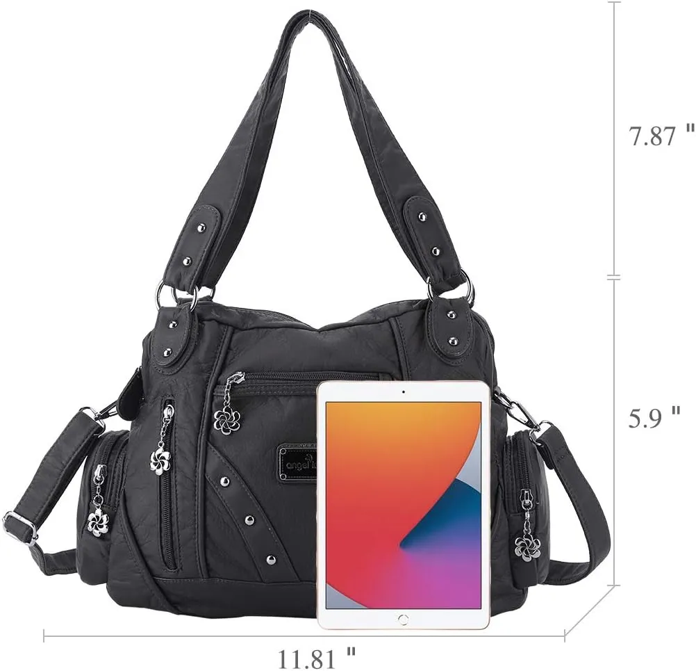 Angel Barcelo Hobo Bag for Women Crossbody Purse and Handbags Ladies Shoulder Bags