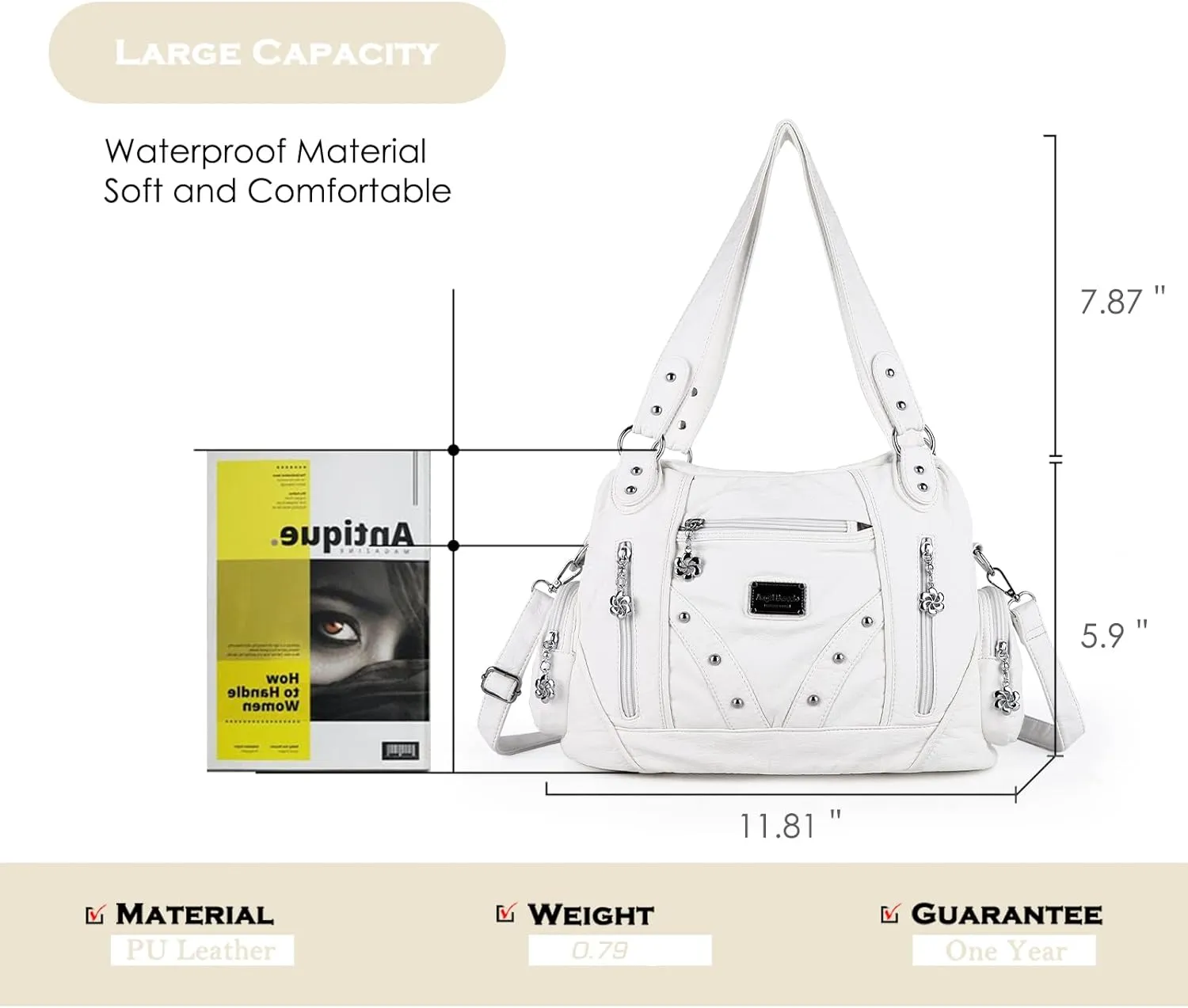 Angel Barcelo Hobo Bag for Women Crossbody Purse and Handbags Ladies Shoulder Bags