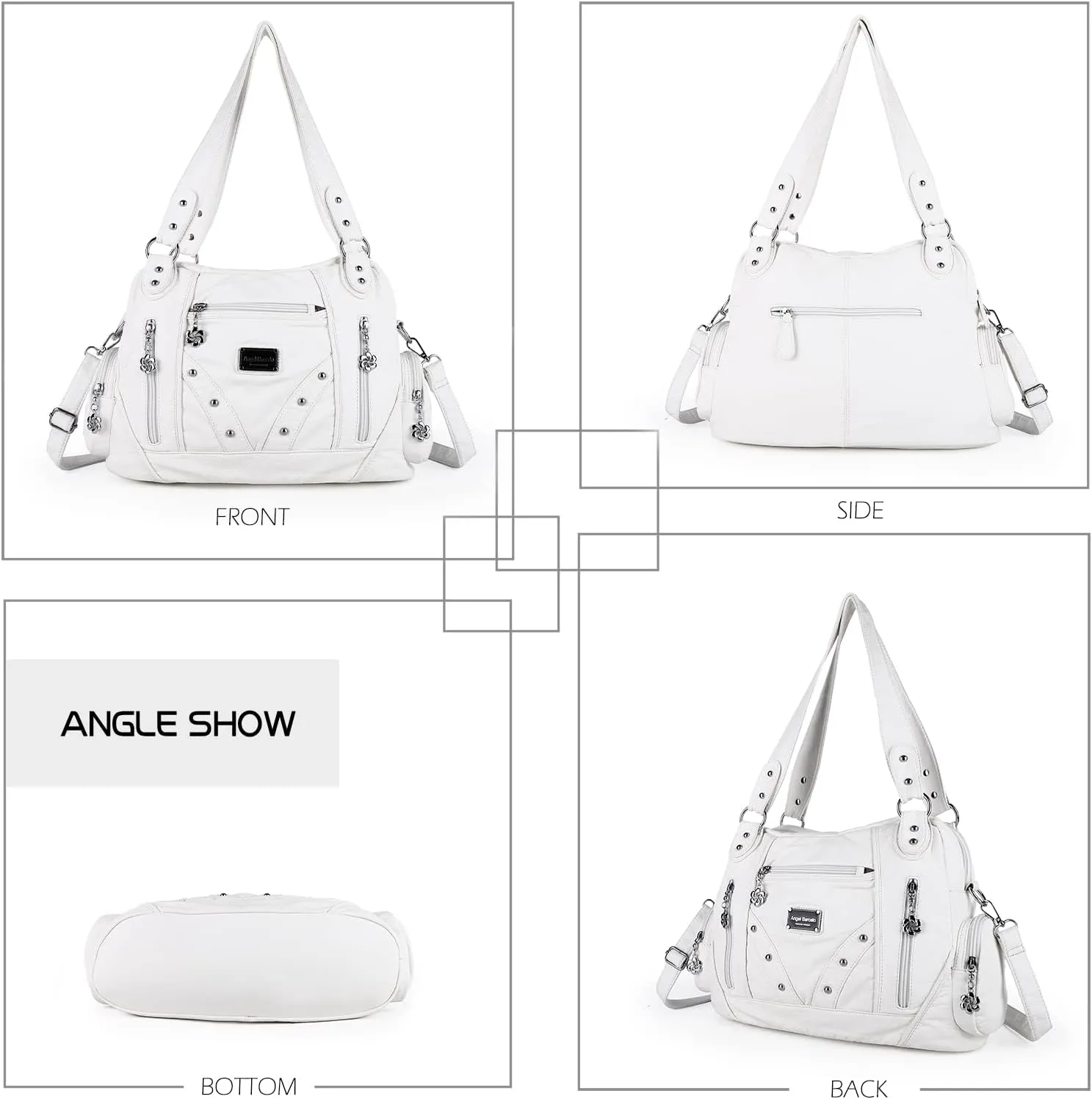 Angel Barcelo Hobo Bag for Women Crossbody Purse and Handbags Ladies Shoulder Bags