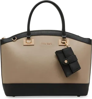Anne Klein Large structured dome satchel with convertible strap
