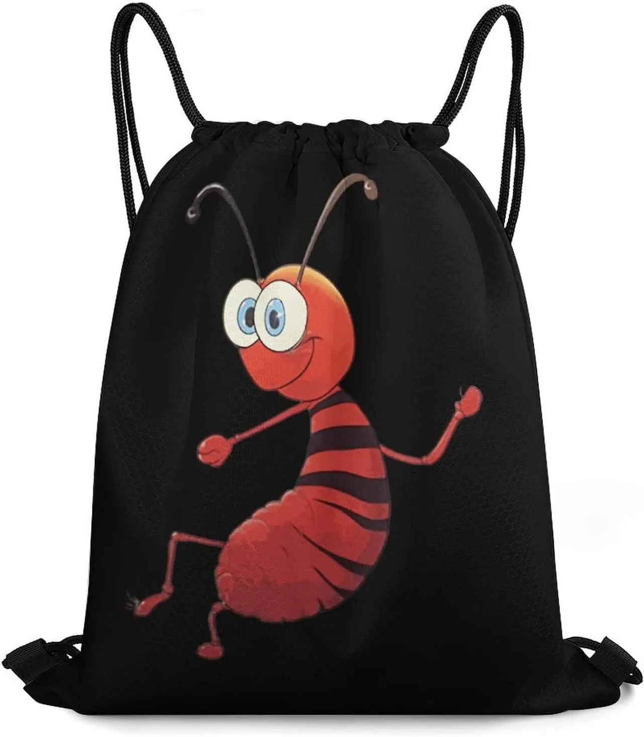 Ant Drawstring Backpack Lightweight String Bag Sports Sackpack Cinch Bags for Gym Travel