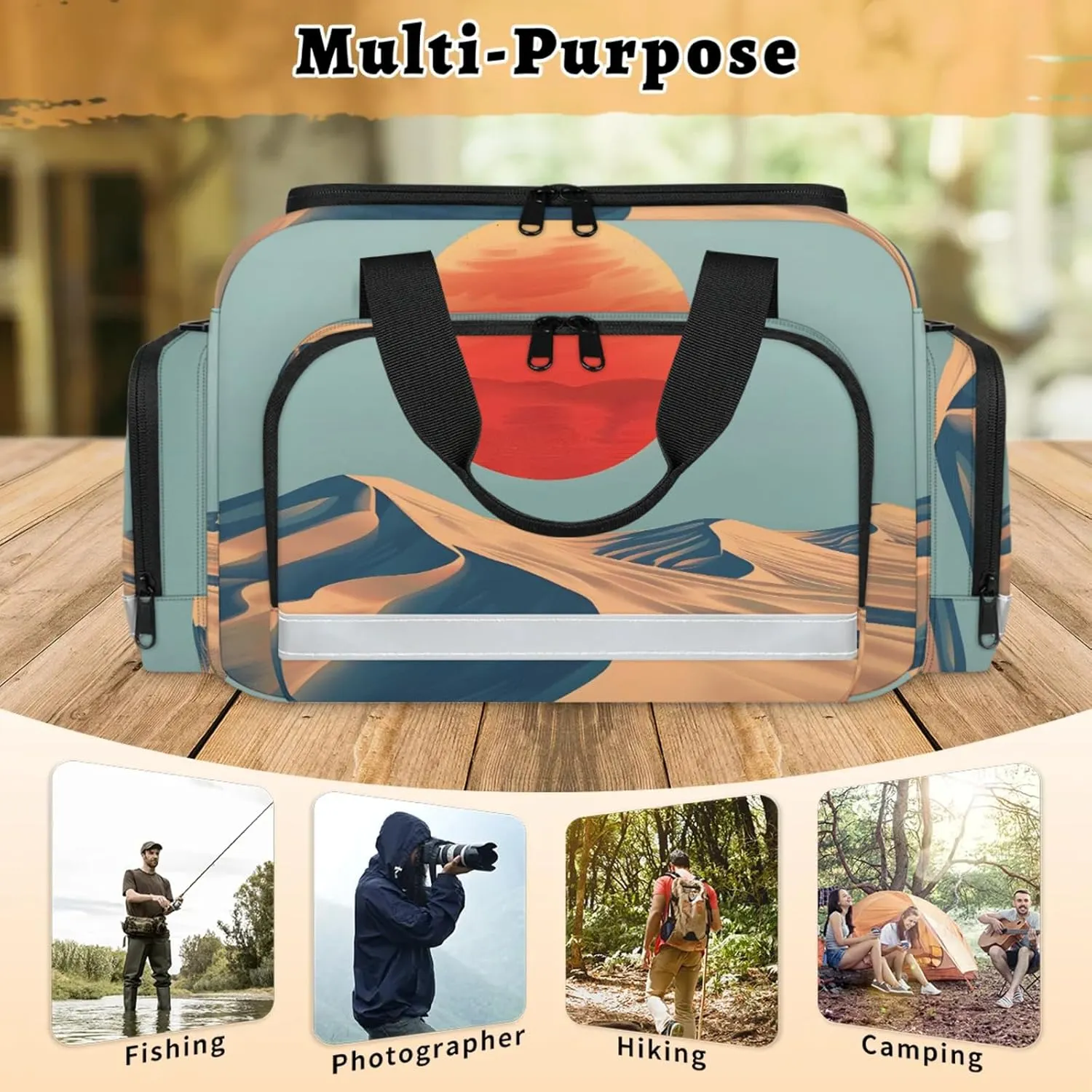 Anti-Scratch Duffle Bag for Travel 25x17.7x11.2 Inch - Waterproof Duffel Bag for Camping Fitness, Durable EMS Gear for First Responders Hot Sun