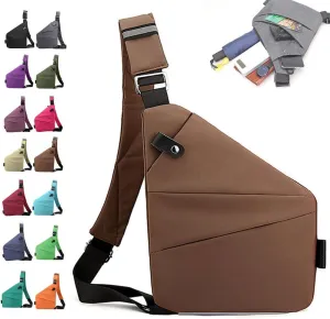Anti Theft Travel Bag, Large Crossbody Bags for Women Men, Waterproof Lightweight Shoulder Sling Bags