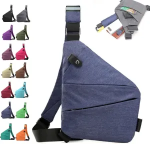 Anti Theft Travel Bag, Large Crossbody Bags for Women Men, Waterproof Lightweight Shoulder Sling Bags