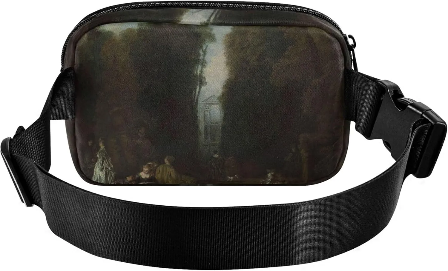 Antoine Watteau La Perspective Fanny Packs Women Waterproof Belt Bags Hip Pack Festival Travel Waist Pouch
