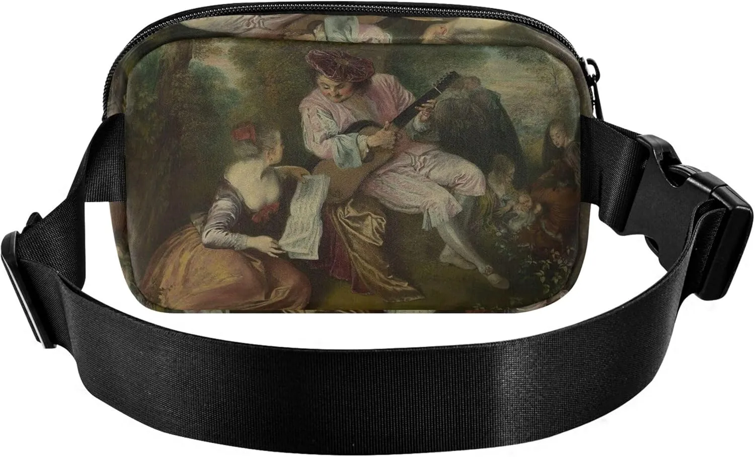Antoine Watteau Prints Love Song Fanny Packs Women Waterproof Anti Theft Belt Bag Colorful Crossbody Waist Purse