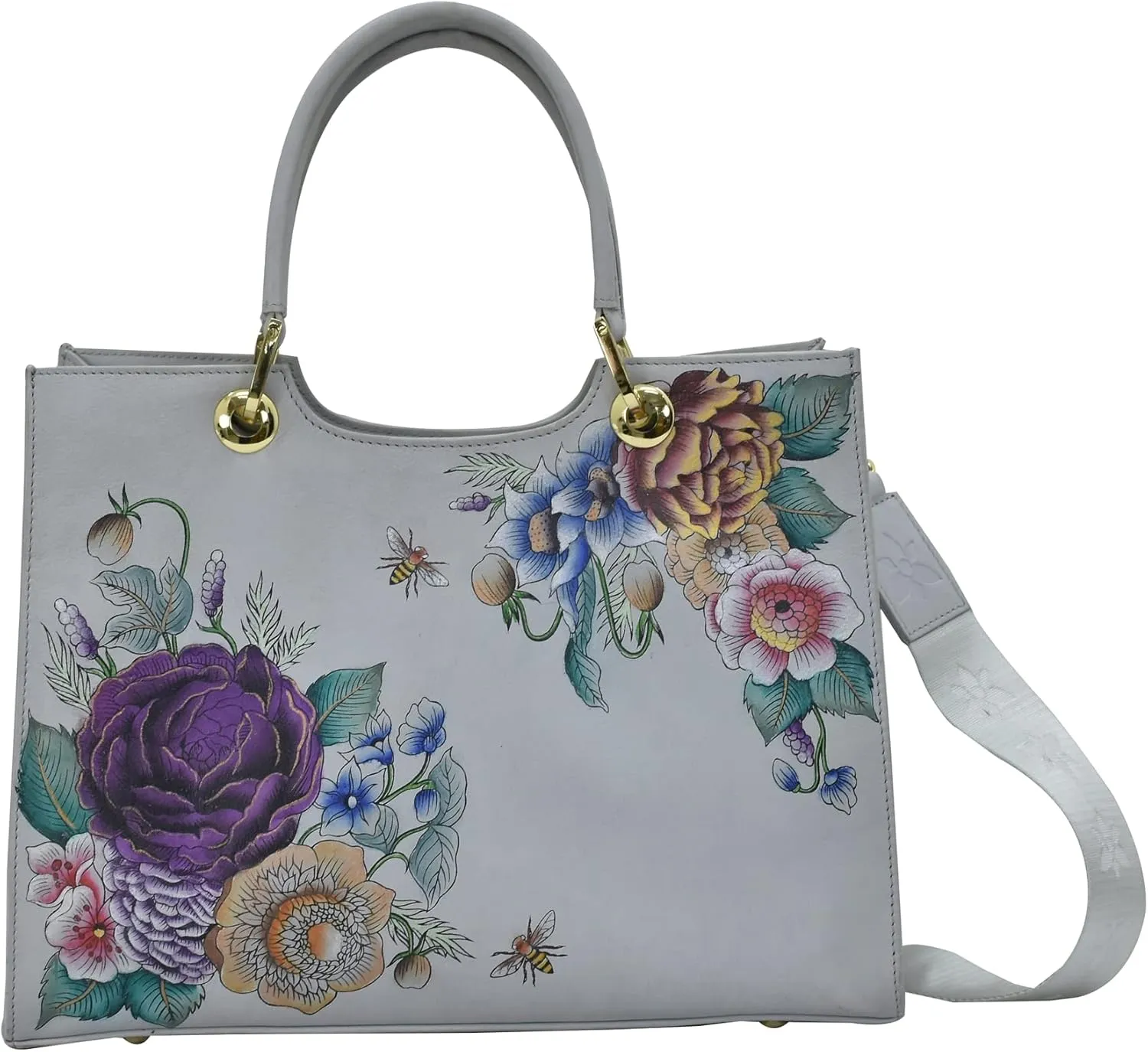 Anuschka Women's Original Hand-Painted Leather Medium Satchel