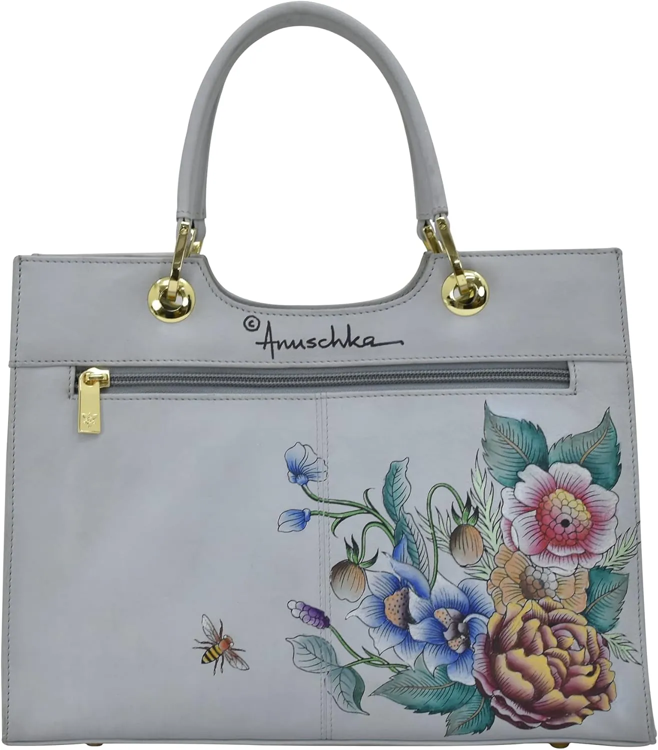 Anuschka Women's Original Hand-Painted Leather Medium Satchel