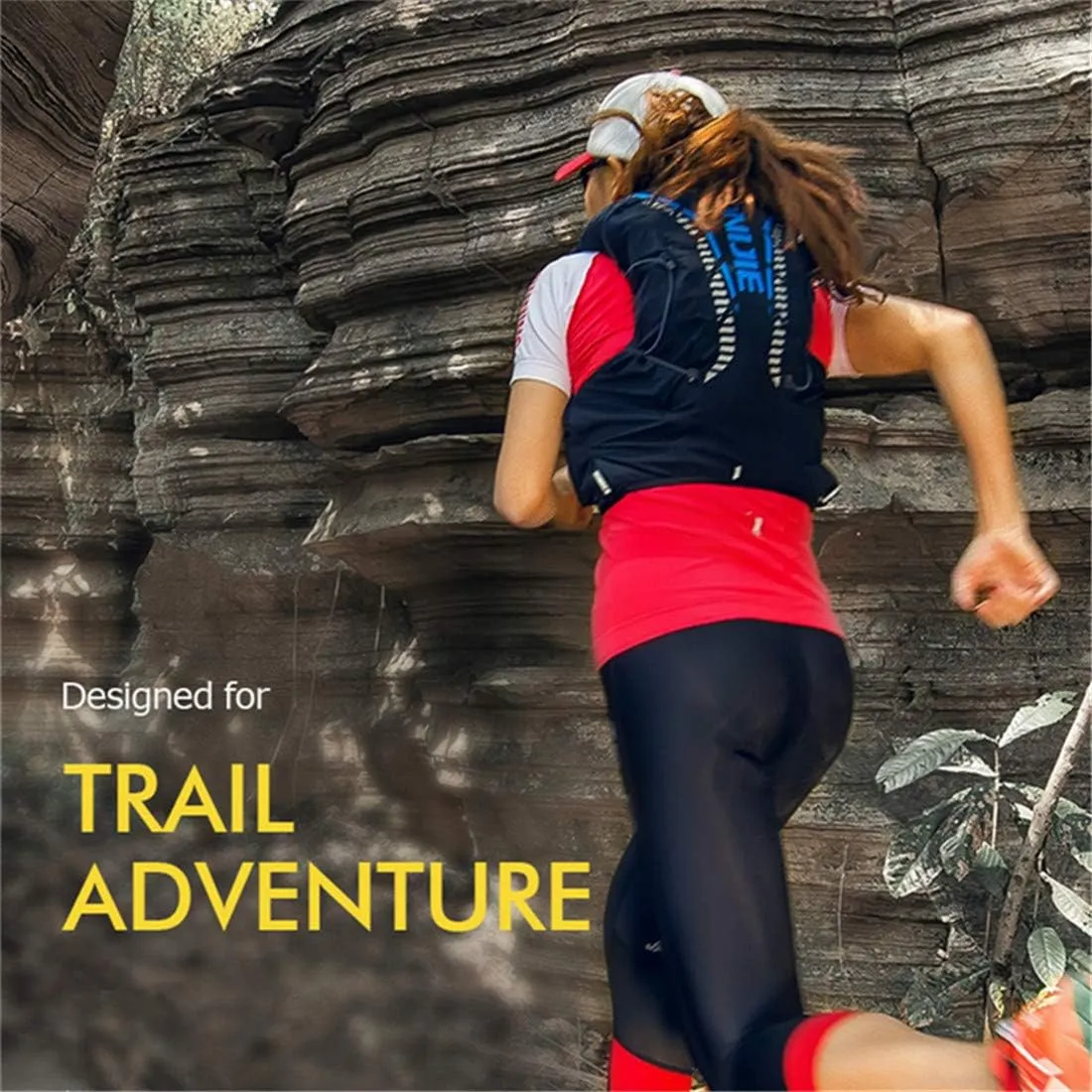 AONIJIE 12L Men Women Running Vest Pack Hydration Backpack Outdoor Sports Bag for Marathon Cycling Hiking