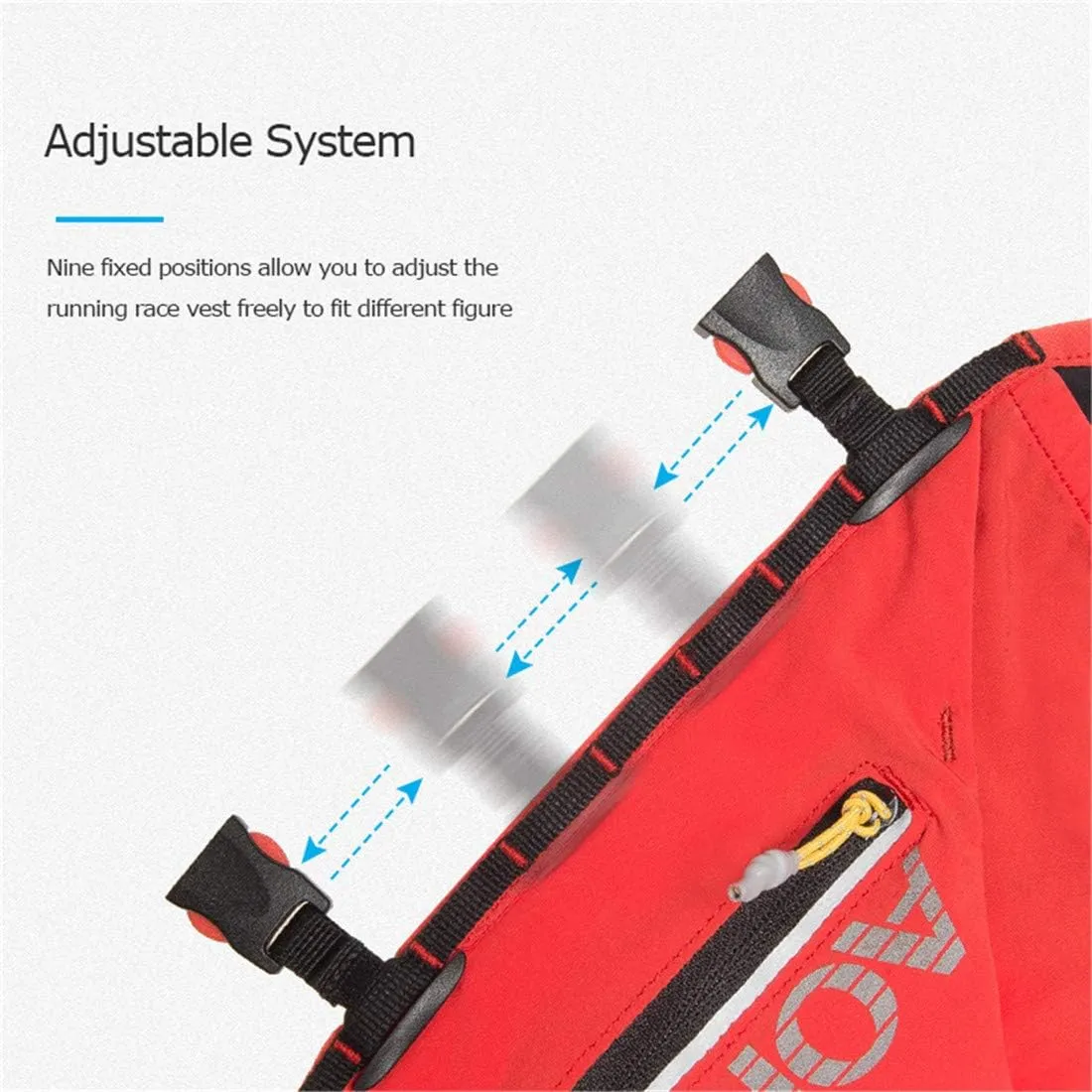 AONIJIE 12L Men Women Running Vest Pack Hydration Backpack Outdoor Sports Bag for Marathon Cycling Hiking