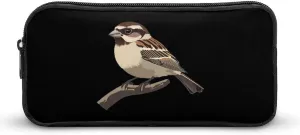 Arctic Sparrow Birds Pencil Case Funny Pencil Bag High Capacity Storage Pouch Portable Pen Organizer