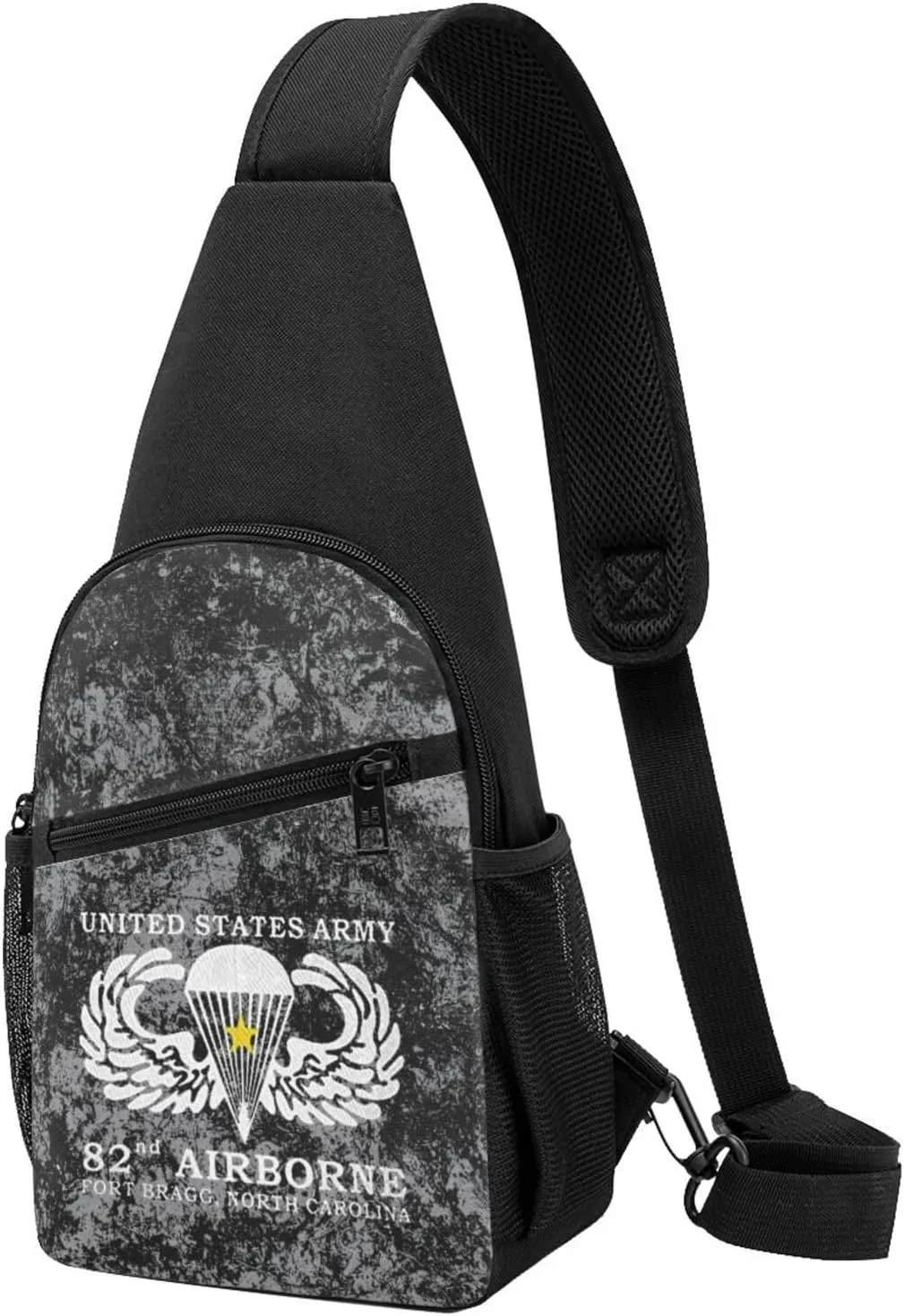 Army 82nd Airborne Sling Bag Crossbody Backpack Shoulder Casual Daypack Bags for Men