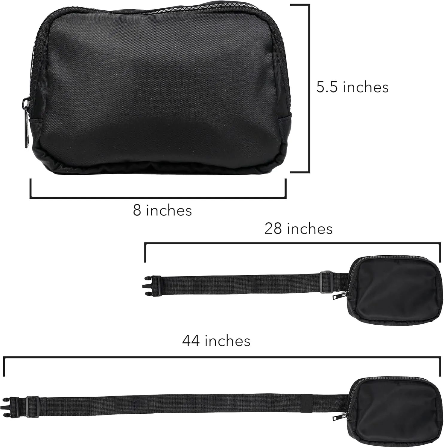 Army Black Knights Alumni Seal Belt Bag, Crossbody Fanny Pack for Women and Men, Adjustable